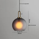 GobekUsa Glass Ball LED Pendant Light - Modern Hanging Lights for Home, Restaurant, Cafe