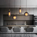 GobekUsa Glass Ball Pendant Lights for Living Room, Dining Room, Bar - Luxury Industrial Style