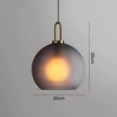 GobekUsa Glass Ball Pendant Lights for Living Room, Dining Room, Bar - Luxury Industrial Style