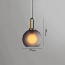 GobekUsa Glass Ball Pendant Lights for Living Room, Dining Room, Bar - Luxury Industrial Style