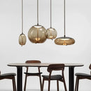 GobekUsa Glass Chandelier Knot Pendant Lamp for Bedroom Kitchen Dining Room