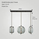 GobekUsa Glass Chandelier Knot Pendant Lamp for Bedroom Kitchen Dining Room