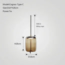 GobekUsa Glass Knot Pendant Chandelier Light for Bedroom Kitchen Dining Room