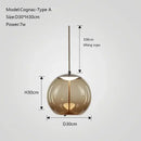 GobekUsa Glass Knot Pendant Chandelier Light for Bedroom Kitchen Dining Room