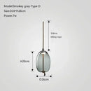 GobekUsa Glass Knot Pendant Chandelier Light for Bedroom Kitchen Dining Room