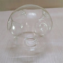 Modern gray glass shade replacement bedroom spherical lamp cover by Decorbites