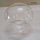Modern gray glass shade replacement bedroom spherical lamp cover by Decorbites
