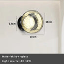 GobekUsa Gray Glass Wall Lights: Modern Luxury Home Decor Fixture for Living Room
