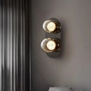 GobekUsa Gray Glass Wall Lights: Modern Luxury Home Decor Fixture for Living Room