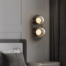 GobekUsa Gray Glass Wall Lights: Modern Luxury Home Decor Fixture for Living Room