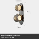 GobekUsa Gray Glass Wall Lights: Modern Luxury Home Decor Fixture for Living Room