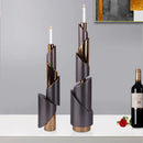 GobekUsa Geometric Helical Pipe Candle Holder for Home Decor and Centerpieces