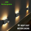 Modern gray induction night light motion sensor bedroom wall lamp by Decorbites