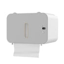 Modern gray induction toilet paper holder bathroom shelf by Decorbites