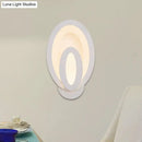 GobekUsa Minimalist LED Wall Sconce Light with Acrylic Shade - White Square/Oval - Wall Mounted Lamp - Warm/White