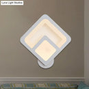 GobekUsa Minimalist LED Wall Sconce Light with Acrylic Shade - White Square/Oval - Wall Mounted Lamp - Warm/White