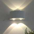 GobekUsa White Aluminum LED Wall-Mount Bedside Sconce for Bedroom with White/Warm Light