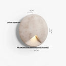 GobekUsa Double LED Wall Lamp Sconce Yellow Cave Stone Iron Canopy Mirror Light