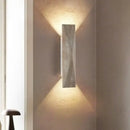 GobekUsa Double LED Wall Lamp Sconce Yellow Cave Stone Iron Canopy Mirror Light