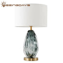 GobekUsa Crystal Table Lamp: Elegant Bedroom and Living Room Night Light
