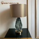GobekUsa Crystal Table Lamp: Elegant Bedroom and Living Room Night Light
