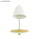 GobekUsa Nordic Style 1-Light Metal Wall Sconce with Wooden Supporter - White/Gray Tapered Shade
