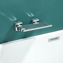 GobekUsa Gray Wall Mounted Waterfall Faucet Set for Bath and Shower