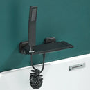 GobekUsa Gray Wall Mounted Waterfall Faucet Set for Bath and Shower