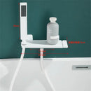 GobekUsa Gray Wall Mounted Waterfall Faucet Set for Bath and Shower