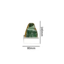 GobekUsa Green Agate Crystal Stone Figurine on Marble Base for Home Decor