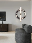 GobekUsa Green Black Marble Wall Lamp for Home and Cafe Decoration