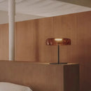 GobekUsa Green Glass Table Lamp - Unique Handmade Decorative Desk Light with LED Bulb