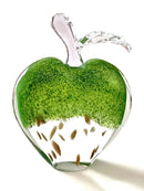 GobekUsa Crystal Glass Apple Paperweight: Modern Office Desktop Decor & Gift.