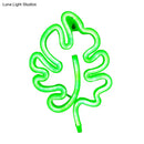GobekUsa Mini Leaf-Shaped LED Wall Night Light – Modernist Plastic Design in White