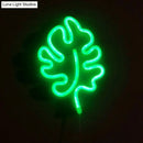 GobekUsa Mini Leaf-Shaped LED Wall Night Light – Modernist Plastic Design in White
