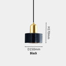 Modern green marble pendant light for dining room by Decorbites