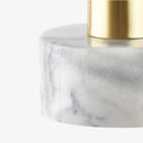 Modern green marble pendant light for dining room by Decorbites