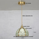 GobekUsa Crystal Glass LED Pendant Lamp with Adjustable Copper Socket for Modern Luxury Décor