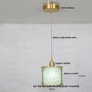 GobekUsa Crystal Glass LED Pendant Lamp with Adjustable Copper Socket for Modern Luxury Décor