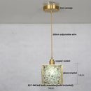 GobekUsa Crystal Glass LED Pendant Lamp with Adjustable Copper Socket for Modern Luxury Décor