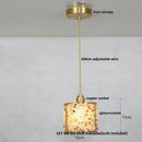 GobekUsa Crystal Glass LED Pendant Lamp with Adjustable Copper Socket for Modern Luxury Décor