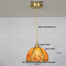 GobekUsa Crystal Glass LED Pendant Lamp with Adjustable Copper Socket for Modern Luxury Décor