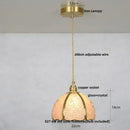 GobekUsa Crystal Glass LED Pendant Lamp with Adjustable Copper Socket for Modern Luxury Décor