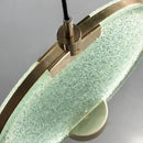 GobekUsa Brass Pendant Light: Minimalist Glass Round Loft Lamp for Cafe & Bar