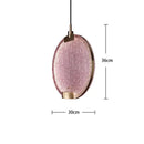 GobekUsa Brass Pendant Light: Minimalist Glass Round Loft Lamp for Cafe & Bar