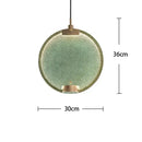 GobekUsa Brass Pendant Light: Minimalist Glass Round Loft Lamp for Cafe & Bar