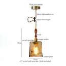 GobekUsa Green Wave Glass Pendant Lamp: Modern Minimalism for Living Room, Bedroom, Cafe