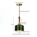 GobekUsa Green Wave Glass Pendant Lamp: Modern Minimalism for Living Room, Bedroom, Cafe