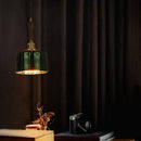 GobekUsa Green Wave Glass Pendant Lamp: Modern Minimalism for Living Room, Bedroom, Cafe