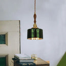 GobekUsa Green Wave Glass Pendant Lamp: Modern Minimalism for Living Room, Bedroom, Cafe